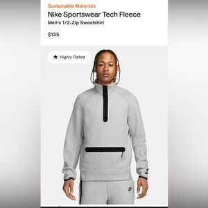 Nike Sportswear Tech Fleece Sweatshirt and Nike Sportswear Tech Fleece  Shorts